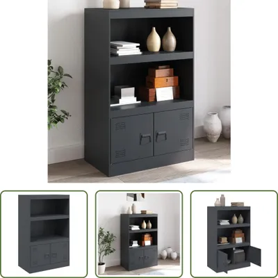 Zdjęcie produktu dla Kredens The Living Store Anthrazit 67x39x107 cm Stahl