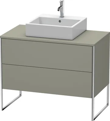 Produktbild von Waschtischunterbau XSQUARE 778x1000x548mm steingrau seidenmatt 778 x 1000 x 548 mm steingrau seidenmatt