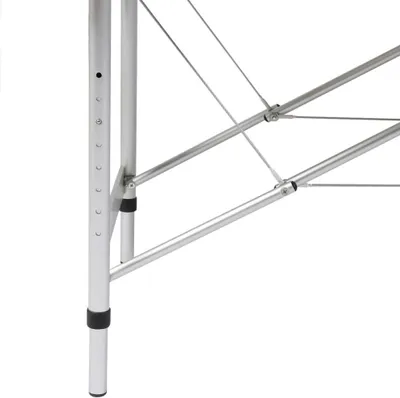 Produktbild von vidaXL Massagetisch mit Aluminiumrahmen, faltbar 3 Zonen Schwarz
