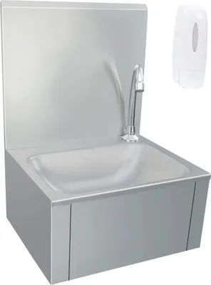 Immagine prodotto di vidaXL Lavamano con rubinetto e dispenser di sapone in acciaio inox