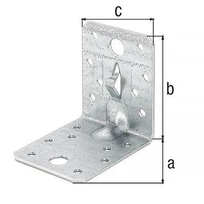 Produktbild von Winkelverbinder verz. 90x90x65x2,0 mm
