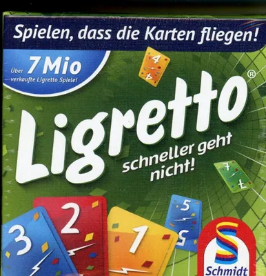 Produktbild von Schmidt Spiele 01201 Ligretto grün, 2 bis 4 Spieler, ab 8 Jahre