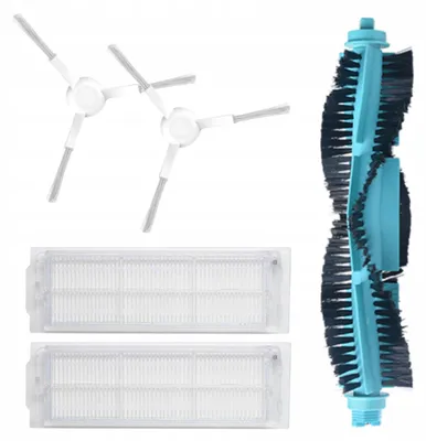 Produktbild von Zubehörset für Xiaomi Vacuum-Mop Pro / Viomi V2 V3 SE - 5 Teile - Hauptbürste, 2 Seitenbürsten - 2 HEPA-Filter