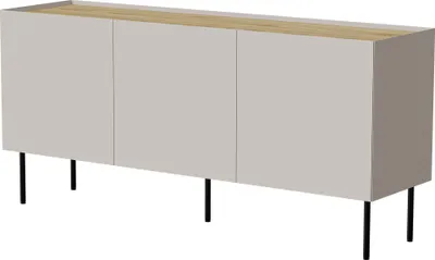Produktbild von Furniture24 Kommode Fellini 150 Sideboard Kaschmir/Geölte Eiche Wohnzimmerschrank
