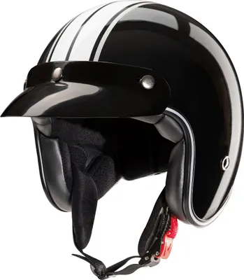 Zdjęcie produktu dla Kask Redbike RB-742 Stripes jet, czarny/biały, XS (53/54)