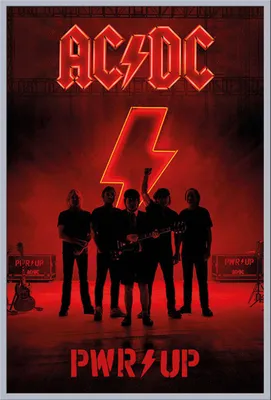 Obrázek produktu pro AC/DC – PWR/UP – Hudba – Tisk plakátu – Rozměr 61 x 91,5 cm, plastový rámeček, stříbrný
