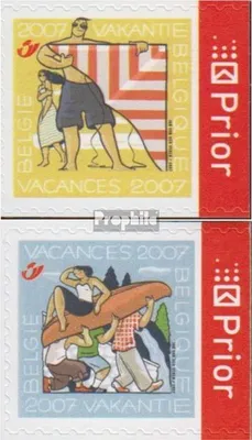 Produktbild von Briefmarken Belgien 2007 Mi 3713II D-3714II D (kompl.Ausg.) postfrisch Sommermarken