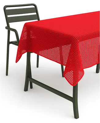 Produktbild von Tischdecke rot kariert, 110 x 140 cm, wetterbeständig, rutschfest, für Garten