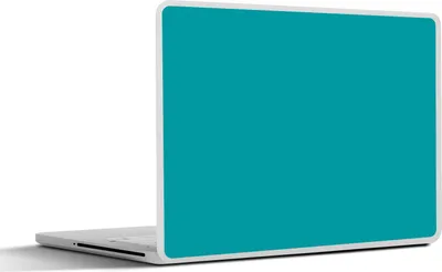 Produktbild von MuchoWow® Laptop Aufkleber Sticker Cover Blau - Unifarben 31x22.5 cm - Laptop-Deko