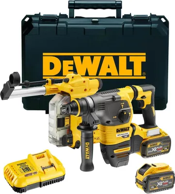 Produktbild von DeWALT Akku-Kombihammer SDS-plus DCH335X2 Flexvolt 54 Volt / 9 Ah / 162 Wh, 30mm (bürstenlos), 3,5 Joule, UTC, Staubabsaugung D25304DH-XJ