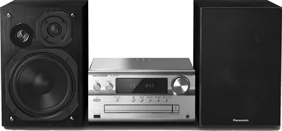 Produktbild von Panasonic SC-PMX90EG-S Mikro-Hi-Fi-Anlage mit Bambus-Lautsprechern, Silber