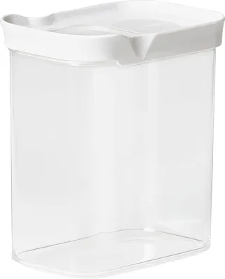 Obrázok produktu pre EMSA Optima, kontajner, Obdĺžnikový, 1,6 L, Priehľadná, Biela, Styrene methyl methacrylate (MS), Termoplastický elastomér (TPE), 55 °C