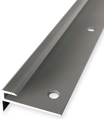 Produktbild von Treppenkantenprofil 15 x 30 x 1000 mm Treppenkante Winkelleiste Treppenprofil Aluminium eloxiert Geriffelt Versenkt Gebohrt Edelstahl Küberit