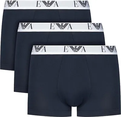 Produktbild von Emporio Armani Herren Boxershorts 3er Pack | Trunk Bold Monogram Größe XXL Farbe 3 x Dunkelblau EM000259 AF14131
