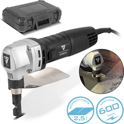 Produktbild von STAHLWERK Blechknabber BK-600 ST mit 600W und 2.000 U/min bis 2,5mm Schnitttiefe