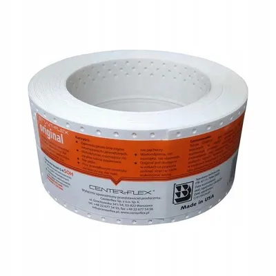 Immagine prodotto di STRAIT-FLEX ORIGINAL Protezione per bordi, profilo angolare, nastro di copertura per cartongesso, USA - 20 m