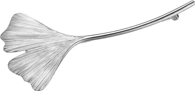 Produktbild von Anstecknadel Silberbrosche 925 Sterlingsilber Ginkgo-Brosche für Damen