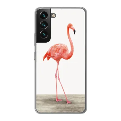 Produktbild von MuchoWow® Handyhülle Schutzhülle Hülle für Samsung Galaxy S22 Flamingo - Rosa - Vogel - Mädchen - Jungen - Kind Silikon Softcase Handy Hülle - Mobiltelefonhülle