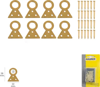 Immagine prodotto di Gancio per quadri fisso n. 1 (blister 8 pezzi)