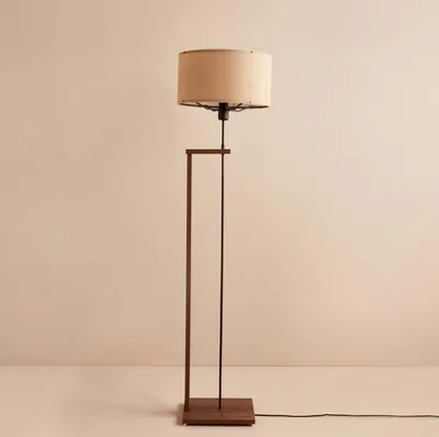 Produktbild von Opviq, AYD-3476, Stehlampen, Beige, Stoff, 38 x 38 x 150 cm