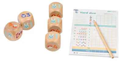 Produktbild von BS Toys Kinder Yatzy, Yatzy, Würfel (6 Seiten), Erwachsener & Kind, Unisex, 6 Jahr(e), China