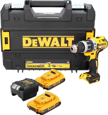 Produktbild von DeWALT DCD796D2-QW Akku-Schlagbohrschrauber (bl) 460 Watt, 18V, max. Bohrleistung 40/13/13 mm, T STAK-Box,  2x 2 Ah Akkus