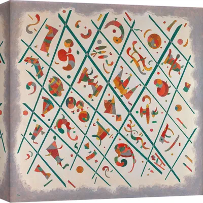 Zdjęcie produktu dla Obrazy na płótnie - Wassily Kandinsky - Jednostka podziału, 1934 - 50 x 50 cm
