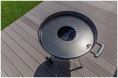 Produktbild von Grillring | Grillplatte | Feuerplatte Plancha passend für Weber Kugelgrill, Größe:Ø 55cm (57er Kugelgrill)