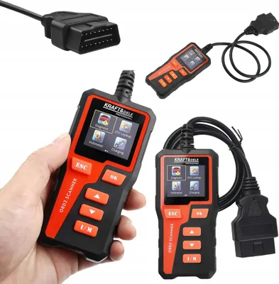 Zdjęcie produktu dla Tester Diagnostyczny Samochodowy LCD OBD II/EOBD Kraft&Dele