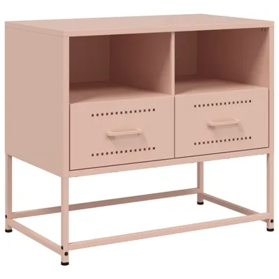 Obrázok produktu pre vidaXL TV skrinka ružová 68x39x60,5 cm oceľ