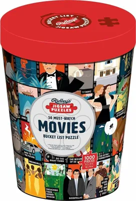 Zdjęcie produktu dla RIDLEY' S GAMES Puzzle Bucket List: 50 filmów, które musisz zobaczyć 1000 elementów