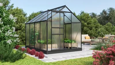 Produktbild von Vitavia Gewächshaus "Comet 5000" schwarz 5,0 m² 4 mm HKP