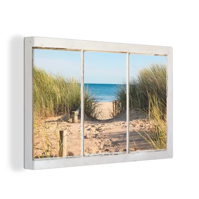 Zdjęcie produktu dla OneMillionCanvasses® - Obraz na płótnie - Fototapeta na płótnie - Widok - Plaża - Morze - 150x100cm - Fotografia na płótnie - obraz na płótnie