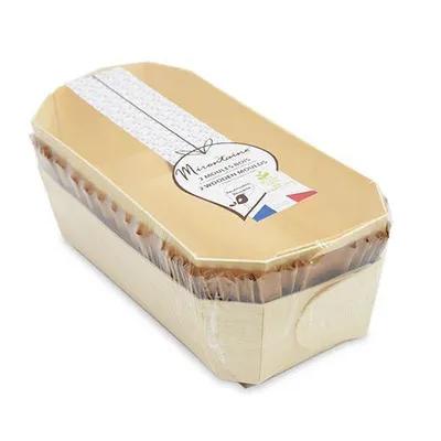 Produktbild von 2 Kuchenformen 24 cm aus Holz + 4 Bachboxen