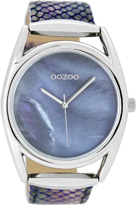 Produktbild von Oozoo Armbanduhr blau Leder Timepieces Damen Analog-Quarzuhr UOC9167A