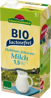 Produktbild von Schwarzwaldmilch fettarme H-Milch  laktosefreie Milch 1,0 l