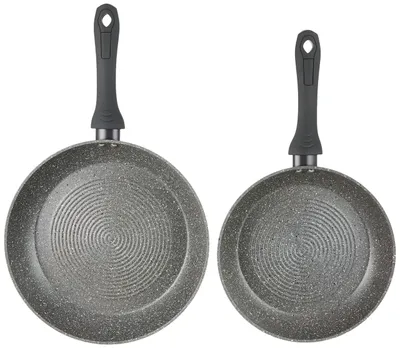 Produktbild von Set aus 2 Pfannen von 24 und 28 cm mit Antihaftbeschichtung