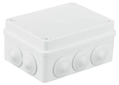 Obrázek produktu pro Povrchová krabice 10 vývodek IP65 150x110x70 bílá PAWBOL