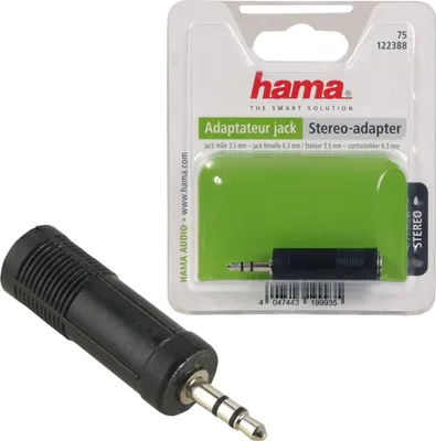Produktbild von Audio Kopfhörer-Adapter 6,3mm Buchse Kupplung zu 3,5mm Klinke Klinken-Stecker