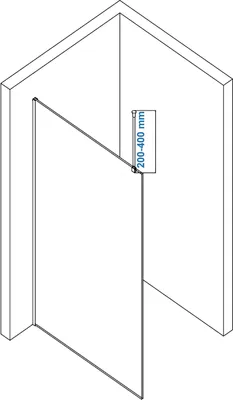 Produktbild von Stabilisationsstange Deckenbefestigung - Edelstahl - Rund - Walk-In EX101, EX102, Farbe:Chrom