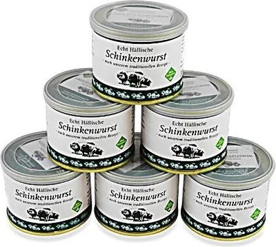 Produktbild von Echt Hällische Schinkenwurst von der BESH 6er Pack (6 Dosen à 200 g)