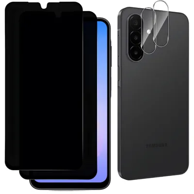 Produktbild von 2x Schutzglas für Samsung Galaxy A26 5G Blickschutz Display Kamera Panzerfolie