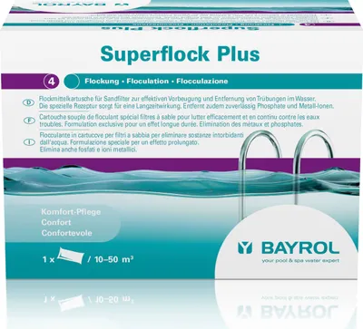 Produktbild von BAYROL Superflock Poolklärer, 1 kg Tube
