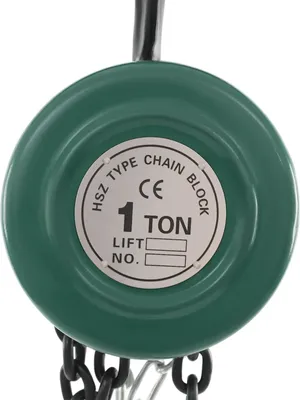 Immagine prodotto di Paranco a catena manuale, funzionamento manuale, portata 1 tonnellata, verde, 1000 kg