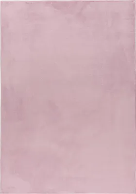 Produktbild von Villa Möbel Pouico moderner Wohnzimmer-Teppich, Fell-Teppich, Plüsch, Einfarbig, Farbe:Rosa, Grösse:60x110 cm