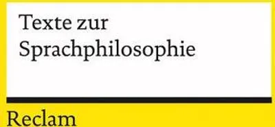 Produktbild von Texte zur Sprachphilosophie