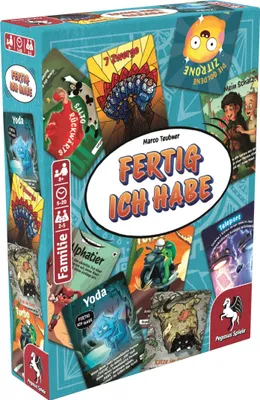 Produktbild von Pegasus FERTIG ICH HABE, Kartenspiel, Familie, 8 Jahr(e), 5 min, 20 min, Familienspiel
