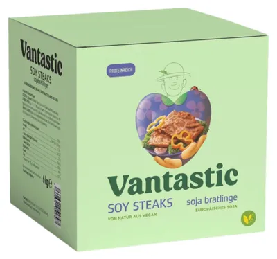 Produktbild von vantastic Steaks aus Soja 6 kg