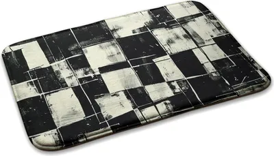 Produktbild von Teppich Wohnzimmer Schlafzimmer Modern - 90 cm x 60 cm - Abstrakte Geometrische Komposition