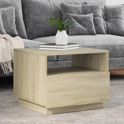 Obrázok produktu pre Maison Exclusive - Konferenčný stolík s LED osvetlením Sonoma dub 50x49x40 cm